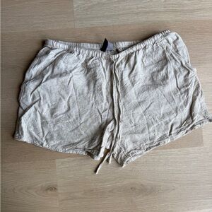 H&M Beige Linen Shorts